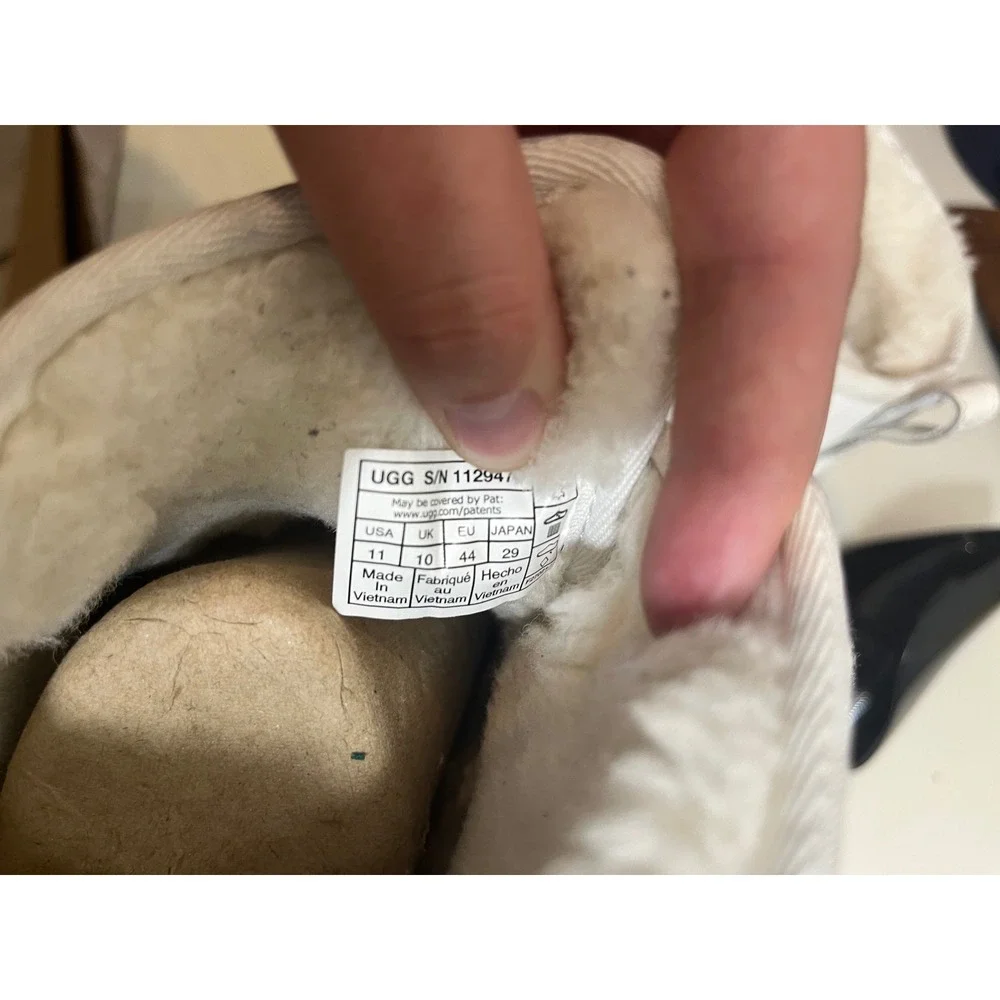 UGG MEN'S NEUMEL‎ CHOPD 1129470 PEBBLED WHITE SIZE 11 CHUKKA BOOTS SHOES WINTER